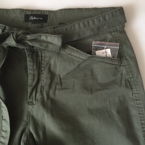 Mid-Rise Cotton Stretch Cropped / Ankle Pants - Picture 5 of 9